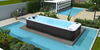 BG-6623 New style acrylic swimming massage spa pool with waterfall